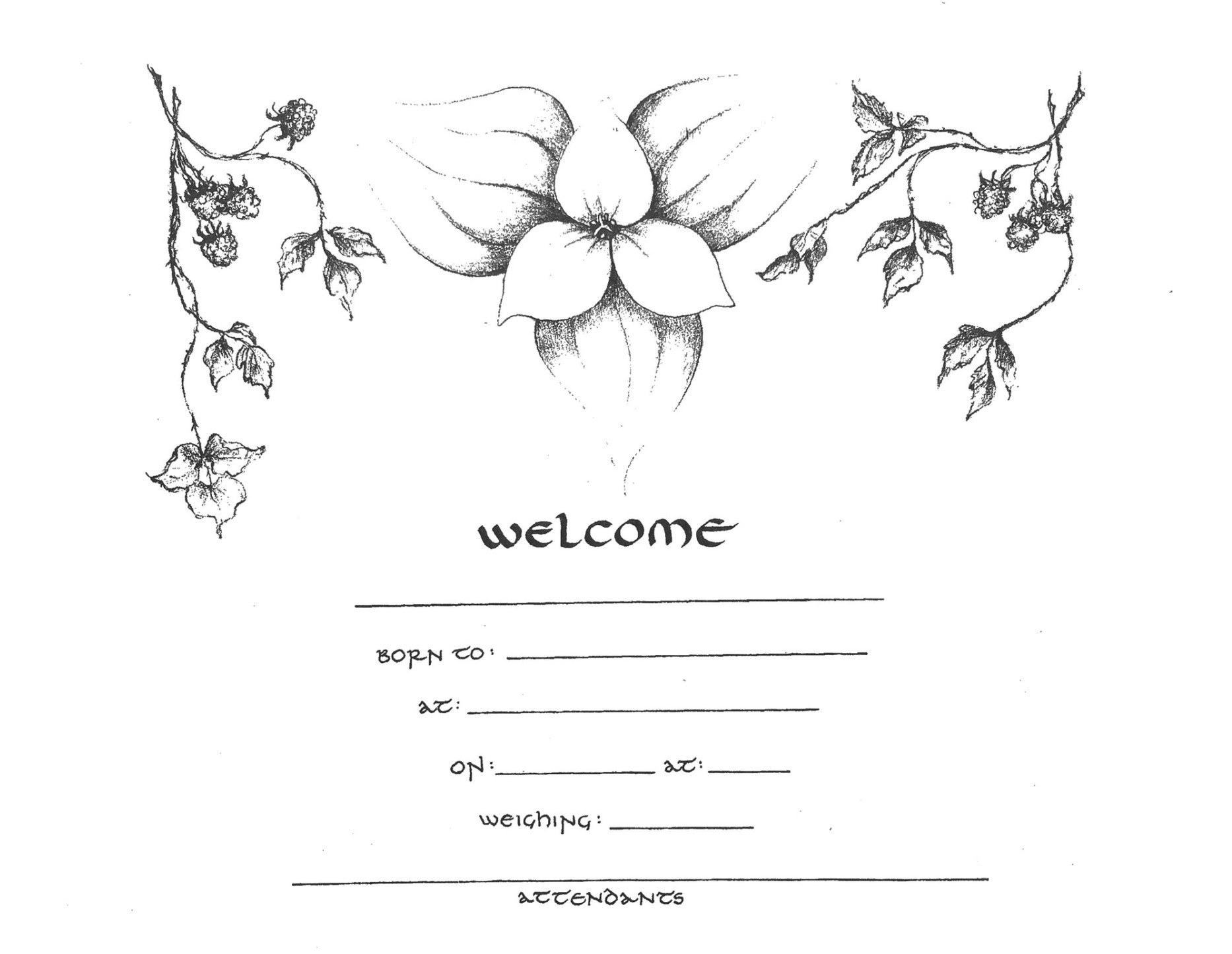 Infant Foot Print Kit
